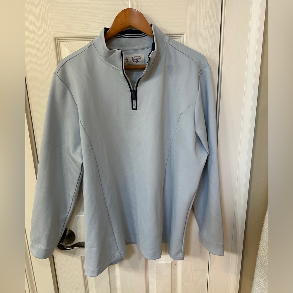 Original Penguin Mens quarter zip pullover Sz XL Preppy Classic Traditional